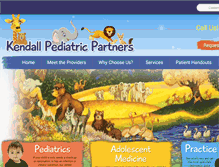 Tablet Screenshot of kendallpediatrics.com